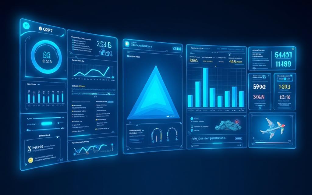 Dashboard tecnologica di Viaggio Explorer Travel